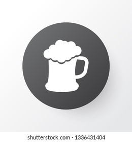 Draught icon symbol. Premium quality isolated glass of beer element in trendy style.
