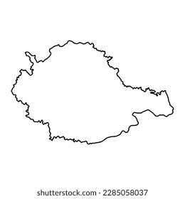 Drava map, region of Slovenia. Vector illustration.