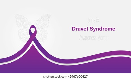 Dravet Syndrome Awareness Month, vector illustration
