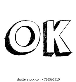 Draw 3D Letter OK
