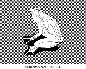 Draw animals isolate on white background.