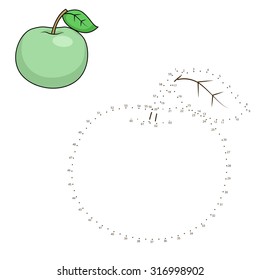 Draw apple vector illustration