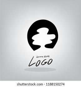 Draw by hand logo vector