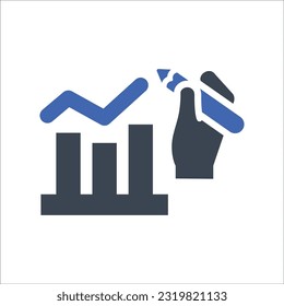 Dibujar icono de tallado, Gráficos vectores