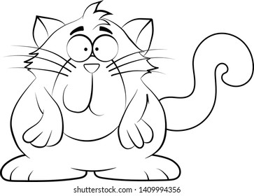 Draw Cat Kitten Smiling Fun