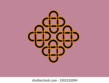 draw celtic knot - vector illustration