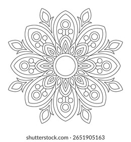 Draw a charming daisy mandala effortlessly. Perfect floral mandala design tutorial for beginners to create calming and decorative mandala patterns at home.