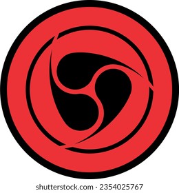 draw a circle like an eyeball in vector