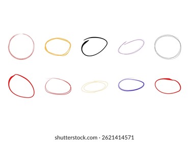 Dibujar elemento de lápiz de línea circular