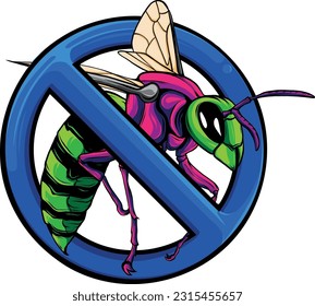 draw of colored bee vector illustration design