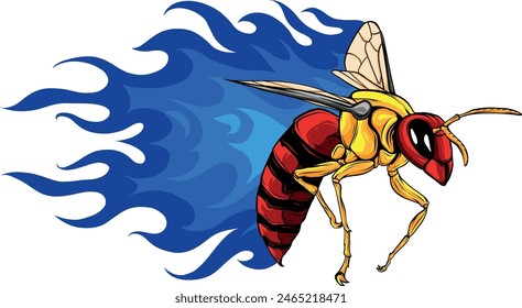 draw of colored bee vector illustration design