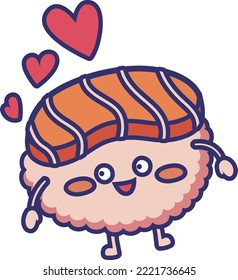 Draw a cute smile and love for the western steak, so that the steak is not only delicious but also cute and cartoon very creative