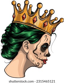 draw of Dead girl vector illustration design