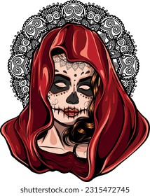 draw of Dead girl vector illustration design