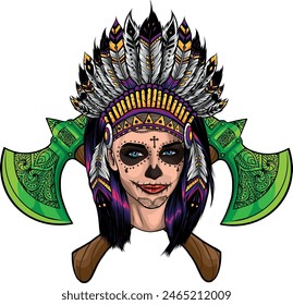 draw of Dead girl vector illustration design
