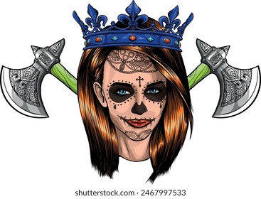 draw of Dead girl vector illustration design