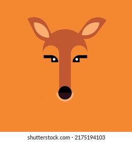 Draw a deer face in Illustrator professionally on a beautiful background