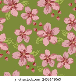 draw with digital tools Abstract images of flowers used to make wallpaper, artwork, gift paper, fabric patterns, bed sheets, abstract images, graphics, illustrations