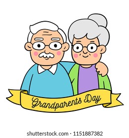 Draw doodle styles of Grandparents Day.