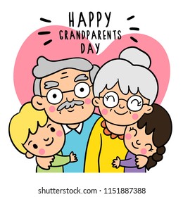 Draw doodle styles of Grandparents Day.
