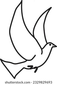 draw easy to bird for baby