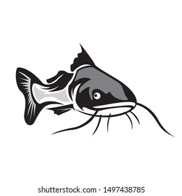 draw elegant front view catfish logo design inspiration