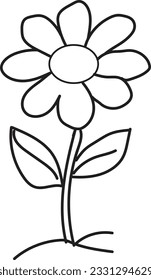 draw a flower to easy for yours