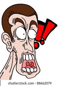 Draw of funny face