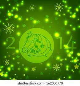 Draw of a horse background in eps10 vector format