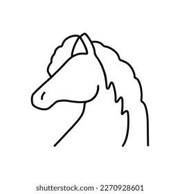 Draw a horse's head without using eyes