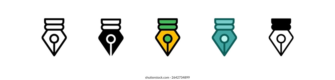Draw Icon Multiple Vector Illustration