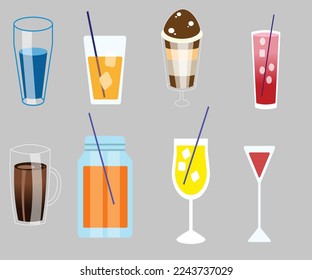 draw and   illustration Cup of glass