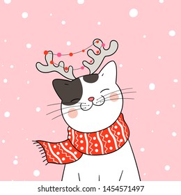 Christmas Cat Vector Art, Icons, and Graphics for Free Download