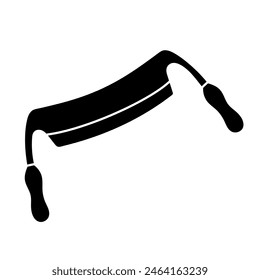 Messer-Symbol zeichnen Holzbearbeitungswerkzeug schwarz handgezeichnetes Symbol
