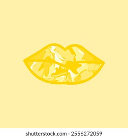 draw lips with mixed colors