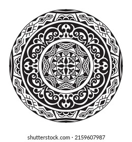 Dibujar una mandala en blanco y negro para colorear. Diseño de vectores. ilustración EPS10