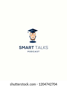 Draw a mic with the character of an intelligent scholar.