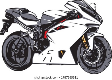 draw motorcycles racers biker vector illustration design ,motorbike illustrations.