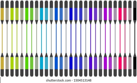 
Draw multiple lines intersecting using the magic pens. Isolated on white background. Abstract flat design vector illustration.