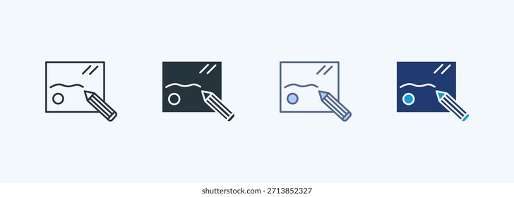Dibujar Colección de icono de estilo múltiple