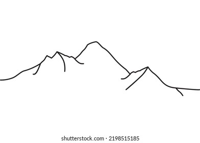 Draw One Continuous Line Top Steep Stock Vector (Royalty Free ...