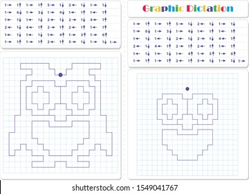 Draw a picture on the arrows. Cartoon graphic wise owl. Worksheet for kids