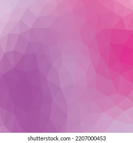 draw pink theme polygon geometric background.