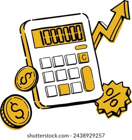 Draw and point colors represent icons that calculate the value of money