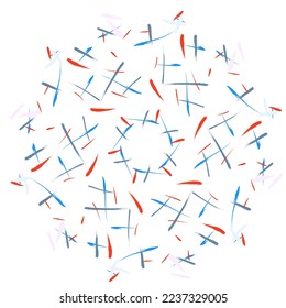 Draw Radial random line with simple color vector EPS