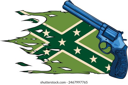 draw Revolver of gun vector illustration design