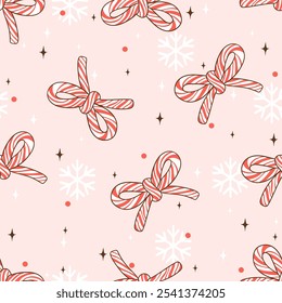 Draw seamless pattern christmas candy cane Printable on fabric Digital paper