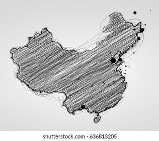 draw sketch chinese map
