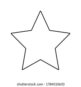 Draw Star Line Vector Coloring Book Stock Vector (Royalty Free ...