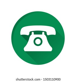 Draw a telephone icon in a circle for the call activity button.